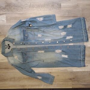 Long Jeans Coat